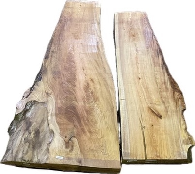 W0192011 ケヤキ 2枚セット 一枚板拍卖