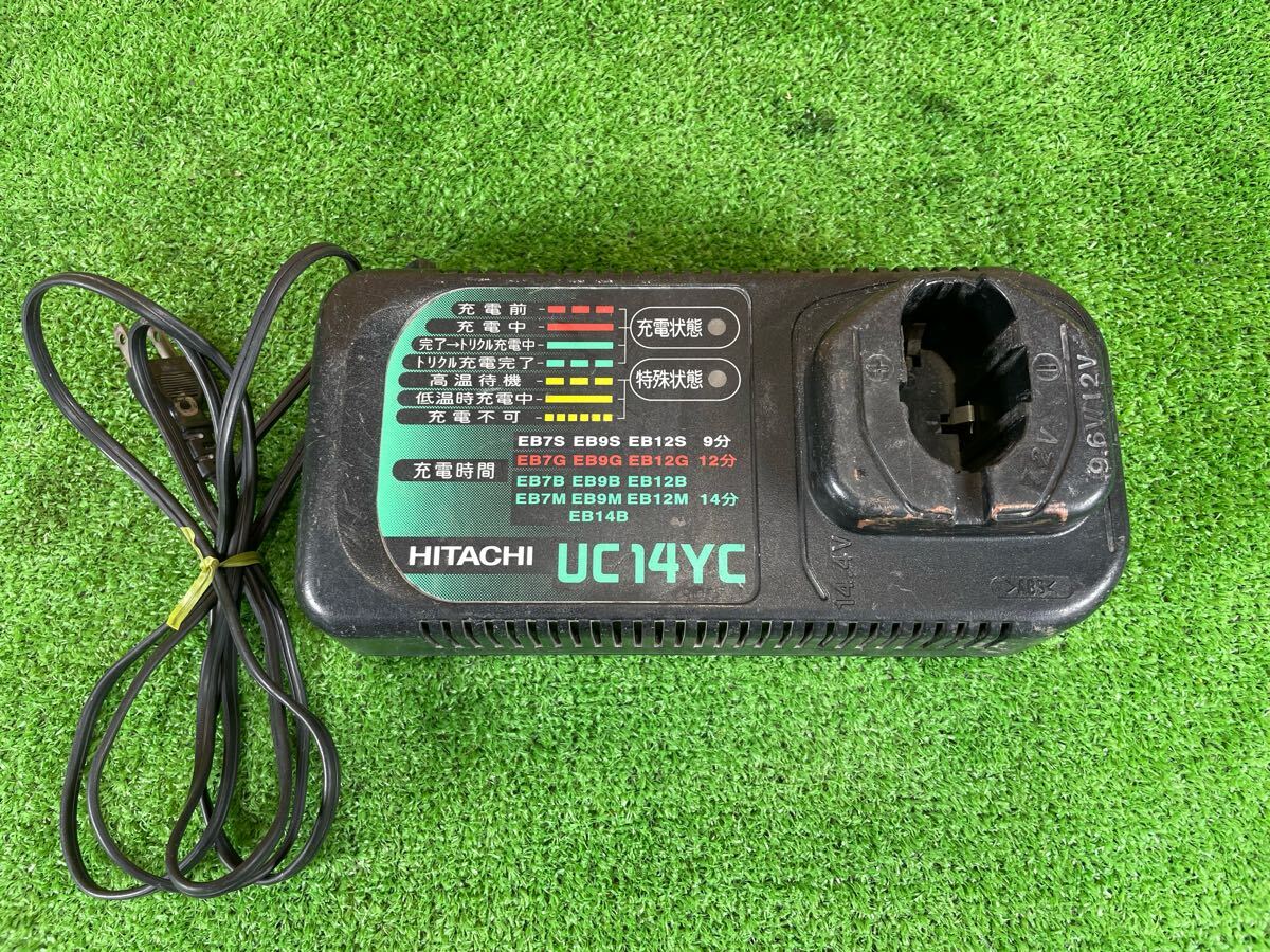 8B302 HITACHI 日立工機 バッテリー充電器 急速充電器 UC14YC 通電OK 現状品拍卖