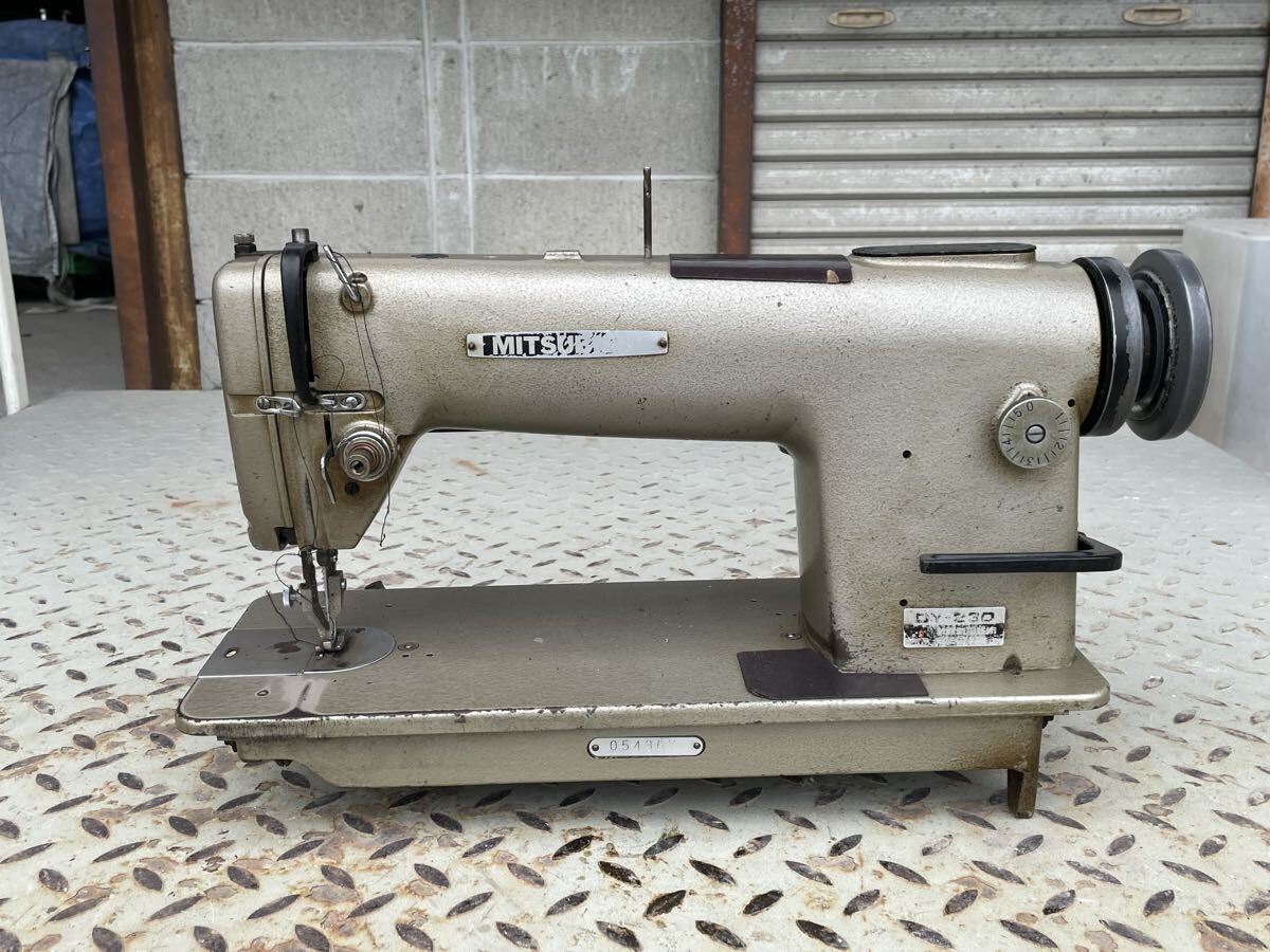 8B62 三菱 MITSUBISHI ミツビシ 工業用 職業用 ミシン 足踏み DY-230 針上下OK 現状品拍卖