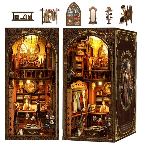宮廷仕立屋の物語 CRESYMME ミニチュアハウス ドールハウス ブックヌック キット 木製 DIY 立体 趣味 手作り (宮廷拍卖