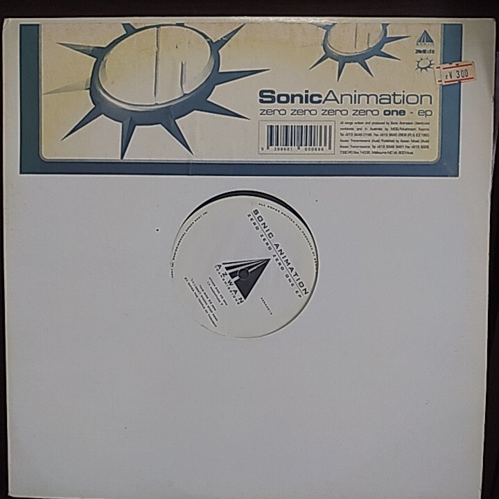 12inch オーストラリア盤/SONI# ANIMATION ZERO ZERO ZERO ZERO ONE EP拍卖