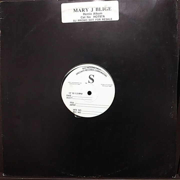 LP テスト盤/MARY J BLIGE REMIX ALBUM拍卖