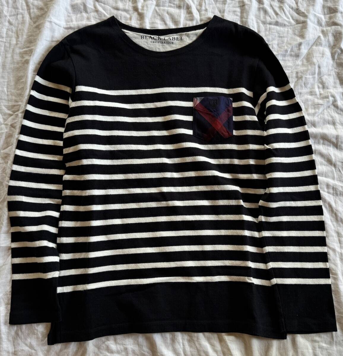 ブラックレーベルクリストブリッジ 長袖 Tシャツ ボーダー 三陽商会拍卖