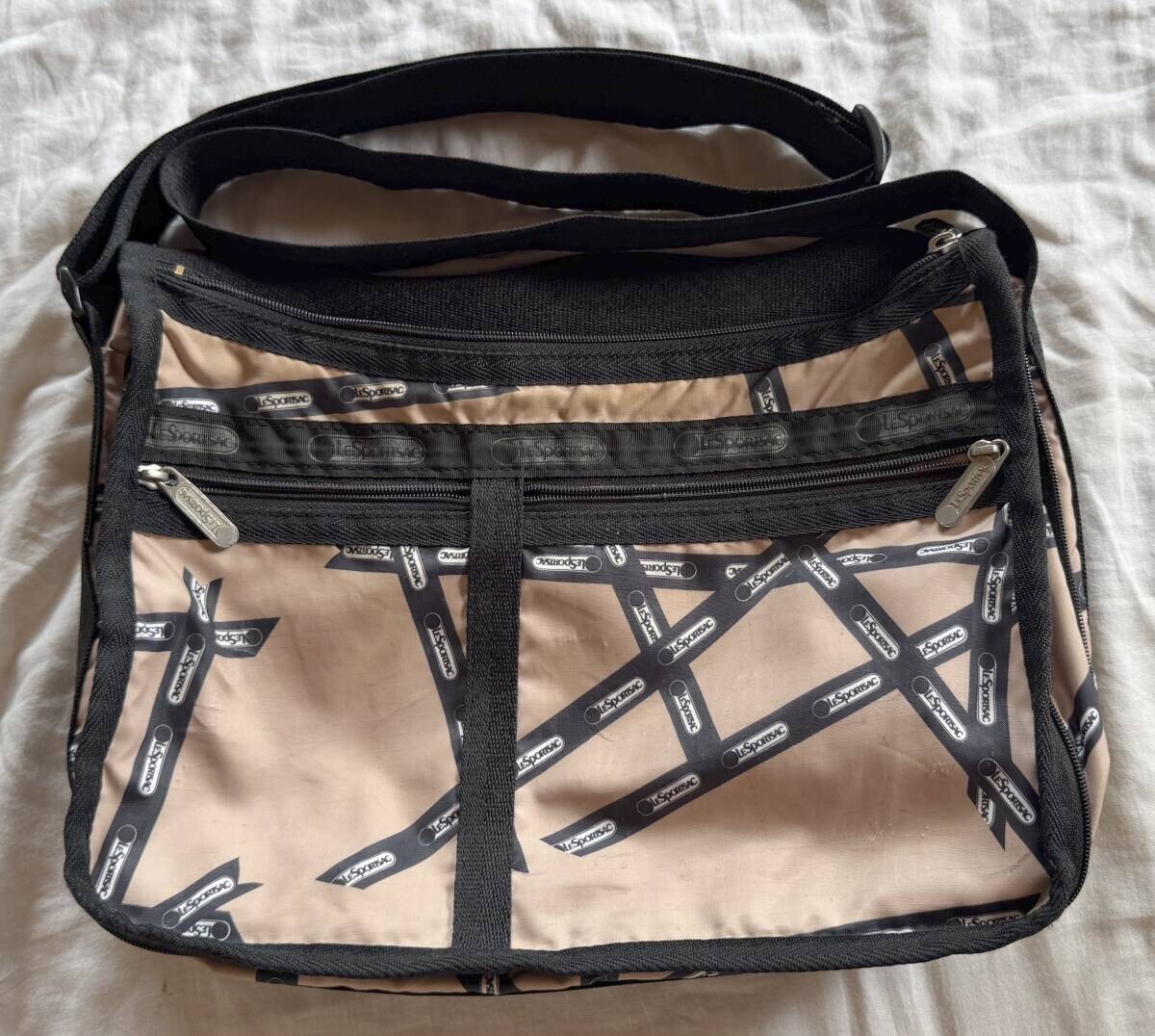 レスポートサック ショルダーバッグ リボン ロゴ 中古品拍卖