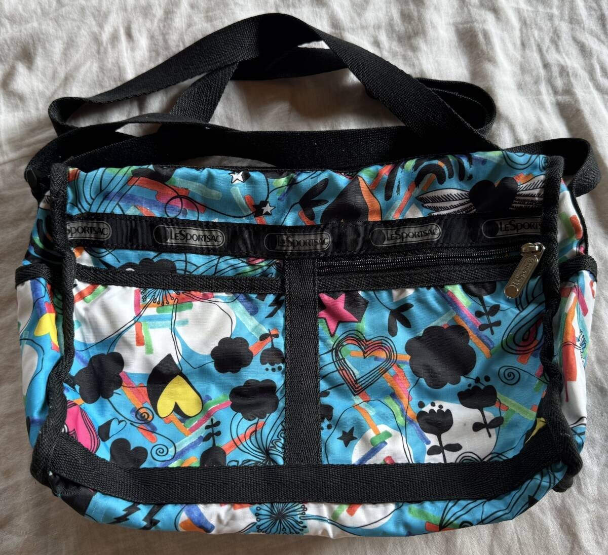 レスポートサック ショルダーバッグ ポーチ カラフル ブルー 定番拍卖