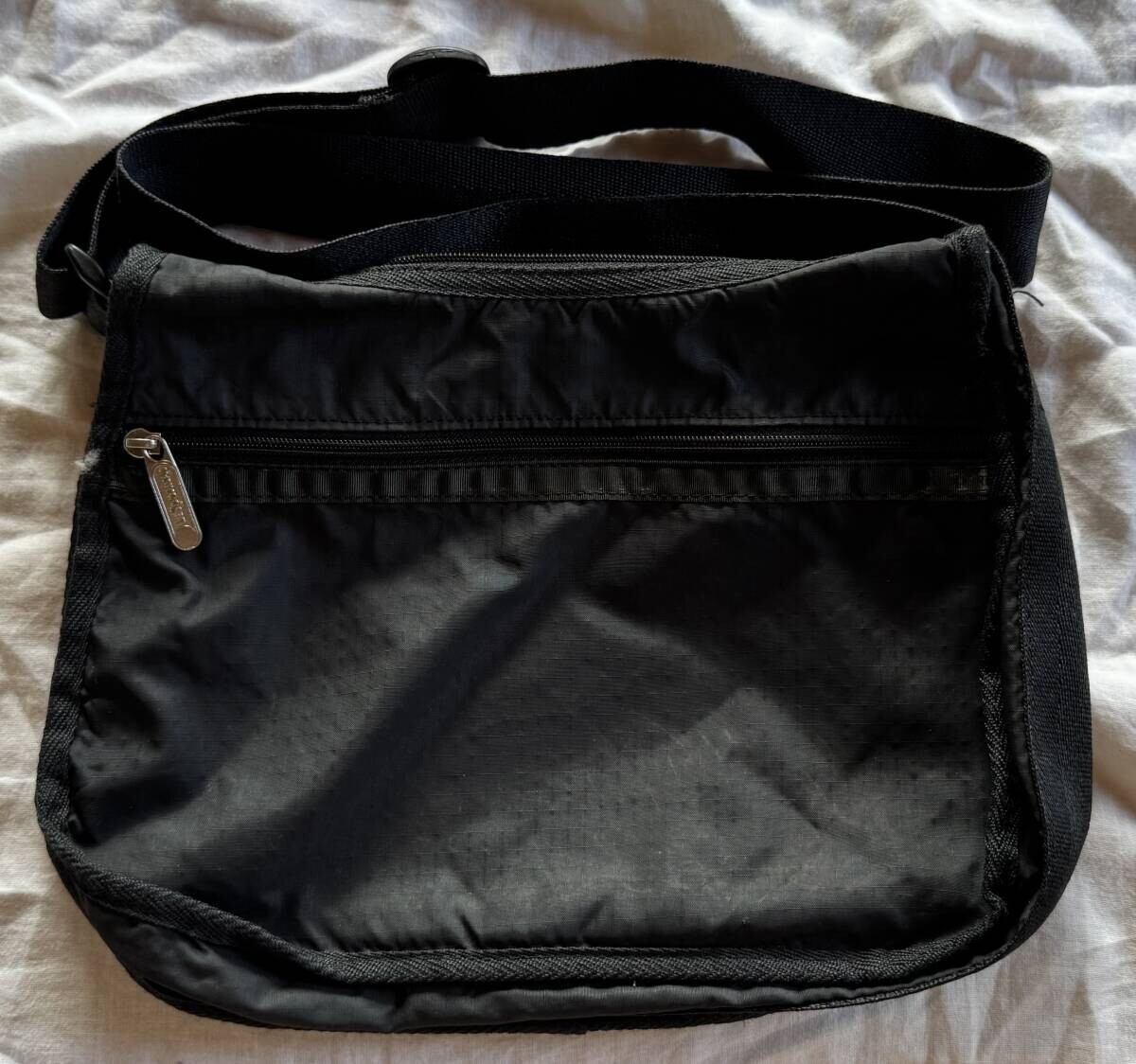 レスポートサック ショルダーバッグ 無地 黒 ブラック 長期保管品拍卖