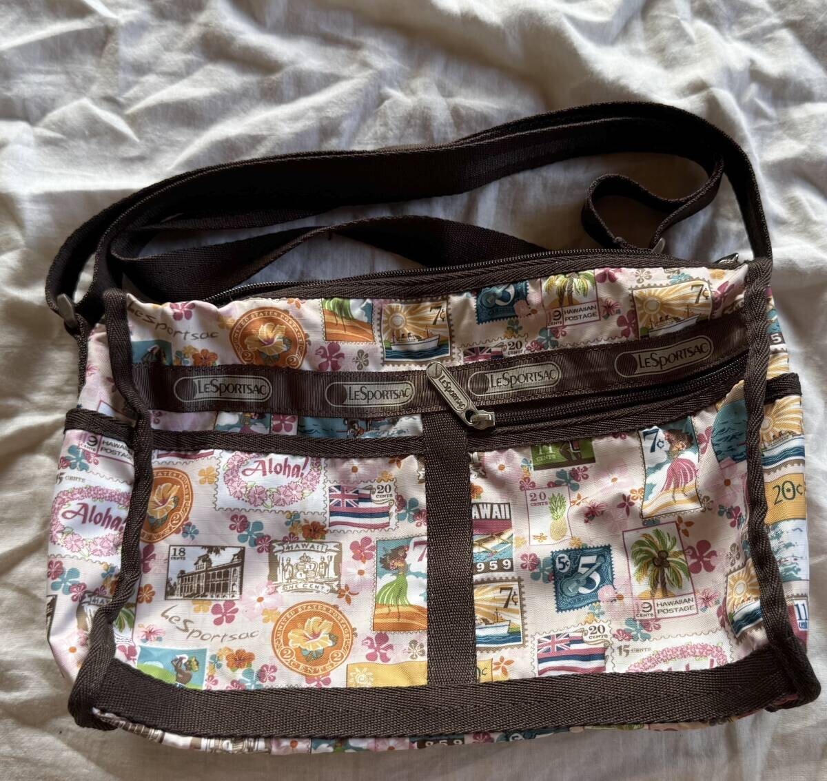 レスポートサック ショルダーバッグ 柄物 ハワイ柄 定番拍卖
