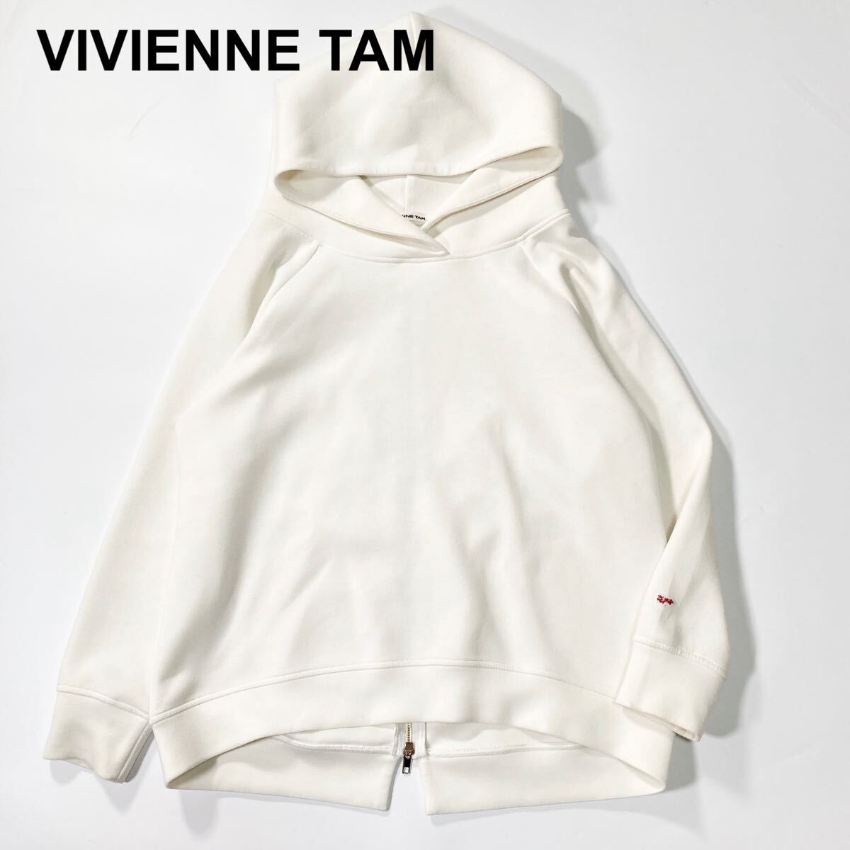 ヴィヴィアンタム VIVIENNE TAM パーカー スウェット 白 38 M レディース B82519-74拍卖