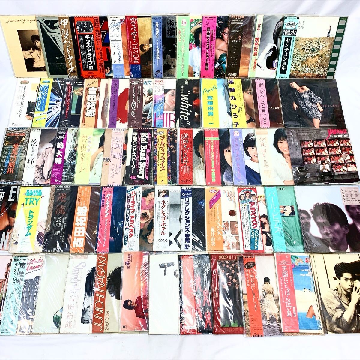 邦楽 洋楽 レコード LPレコード ロック アイドル 他 まとめて 大量 66枚セット/KISS 中森明菜 薬師丸ひろ子 小泉今日子 他 R尼0624拍卖