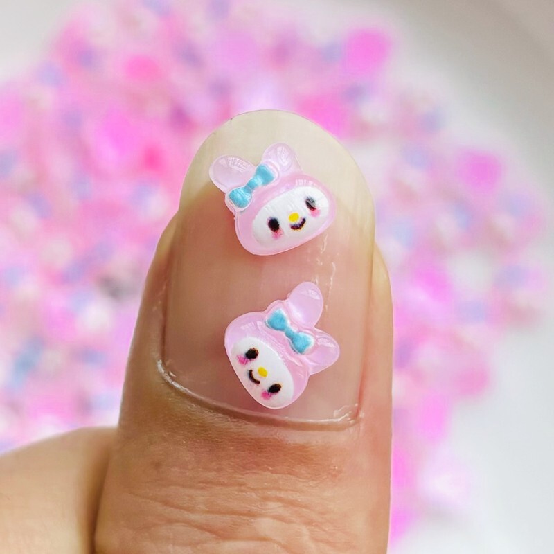 マイメロ ネイルパーツ ミニミニパーツ 50個セット マイメロディ デコレーションパーツ ネイルアート うさぎ拍卖