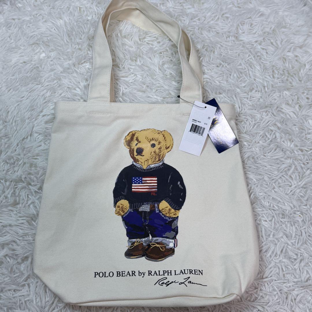 【タグ付き未使用品】 POLO Ralph Lauren ポロラルフローレン ポロベア トートバッグ A4拍卖