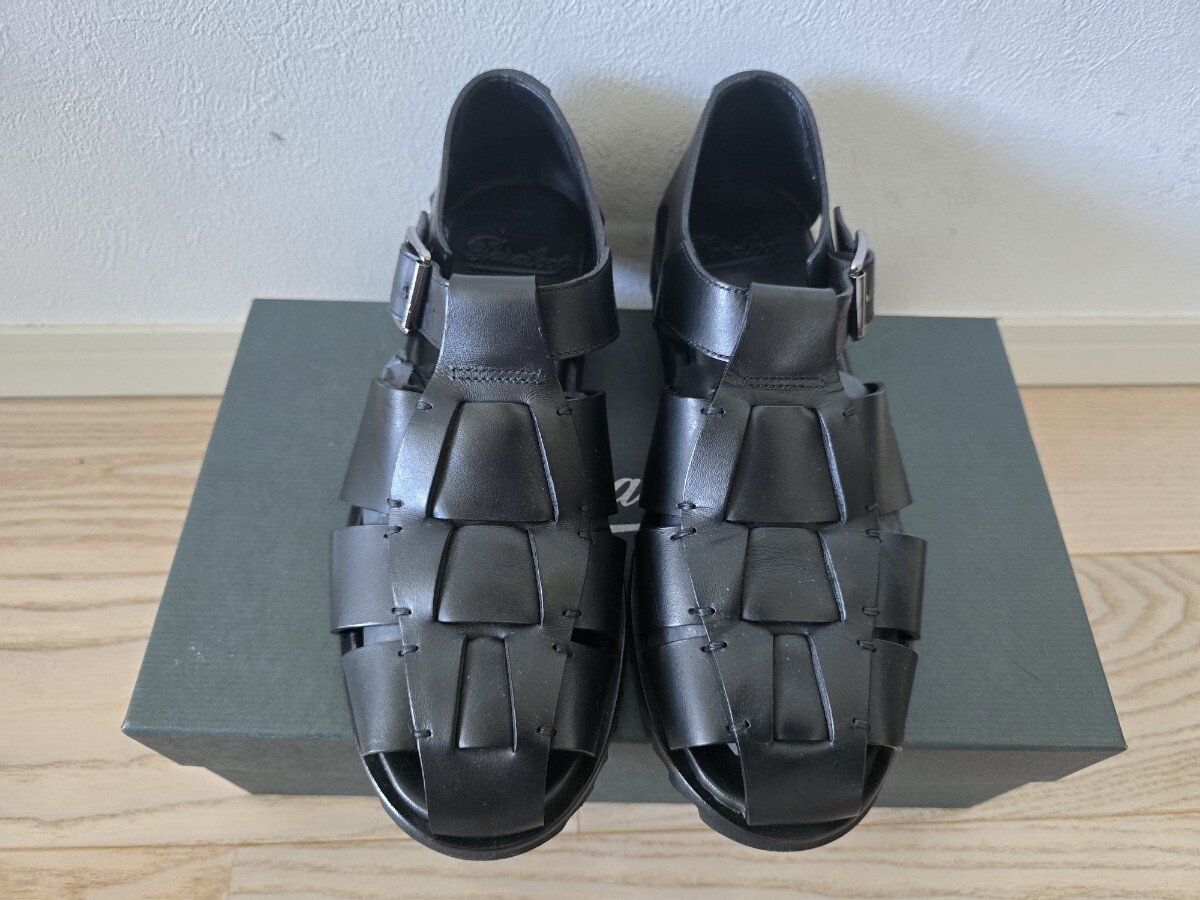 ※室外未使用品パラブーツ パシフィック グルカサンダル 黒41(26cm程度)拍卖