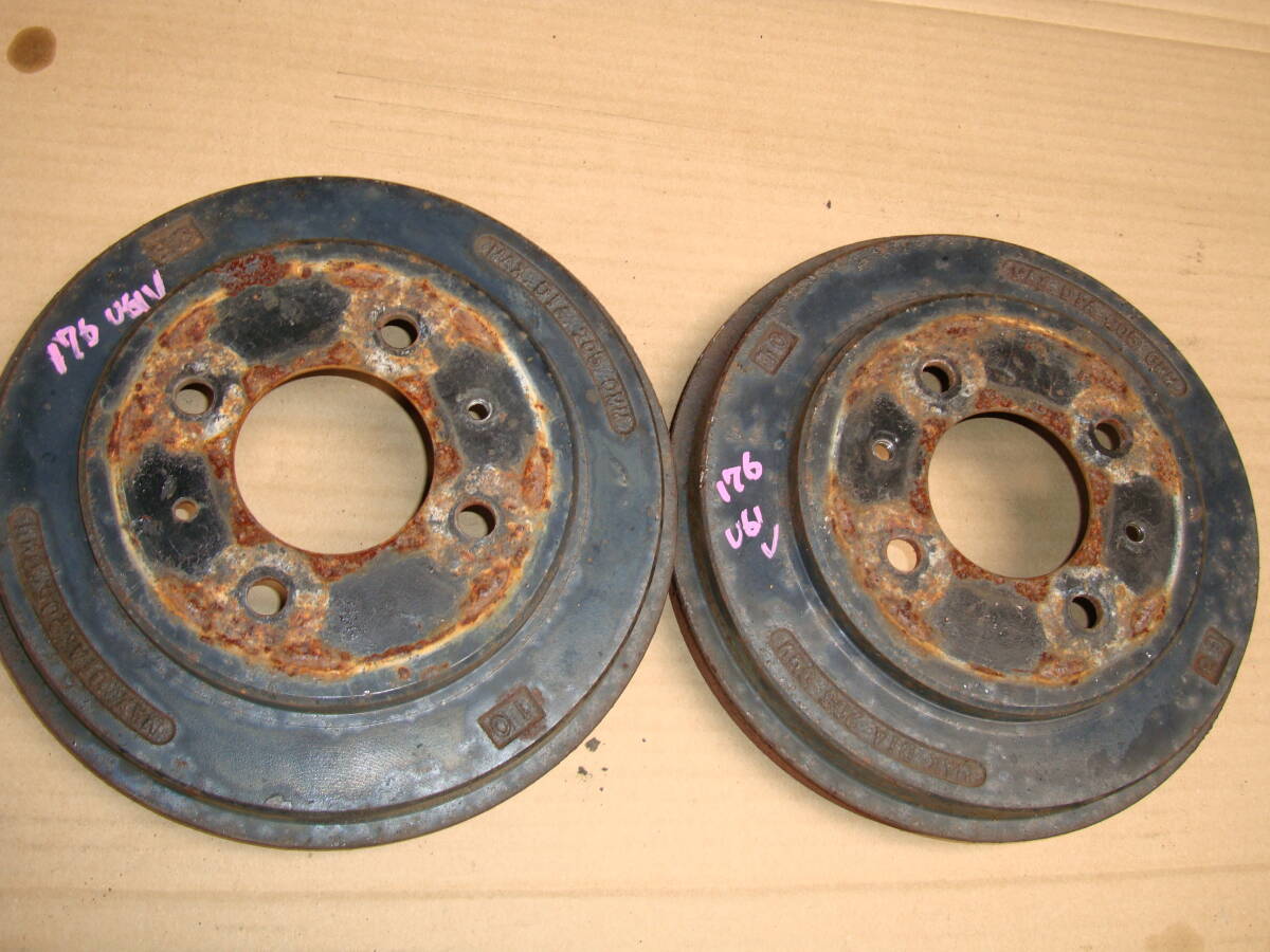 176 ミニキャブ U61V リア ブレーキ ドラム 左右 インボイス対応拍卖