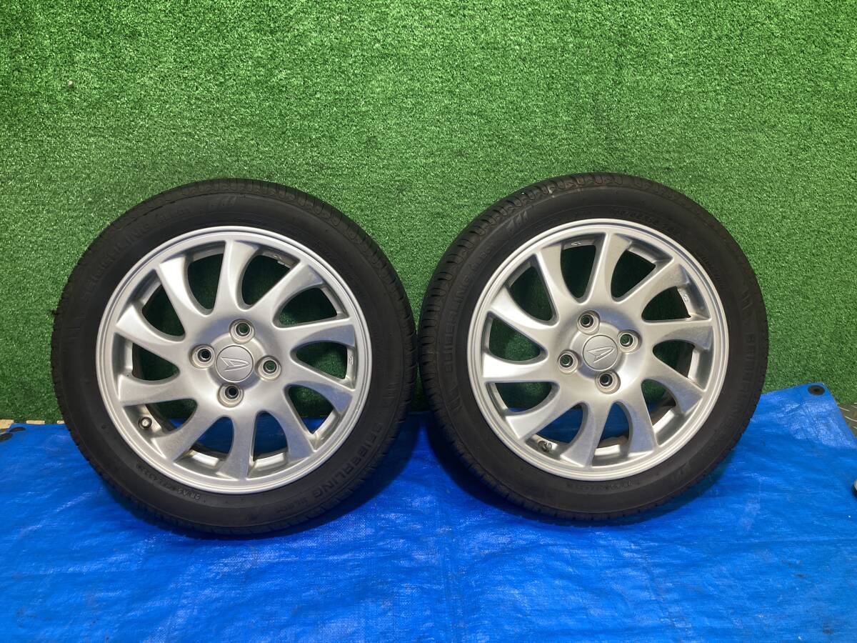 ダイハツ タント タントカスタム ムーヴ ムーヴコンテ L375S L385S タイヤ付きホイール 2本セット 15×4.5J セイバーリング 管25152拍卖