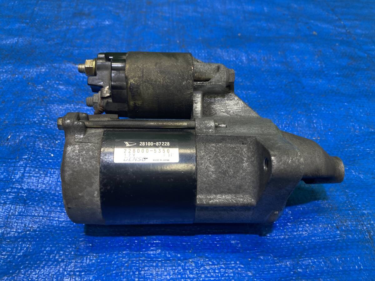 ダイハツ コペン L880K JB-DET セルモーター スターターモーター デンソー 228000-5350 28100-87228 管25407拍卖