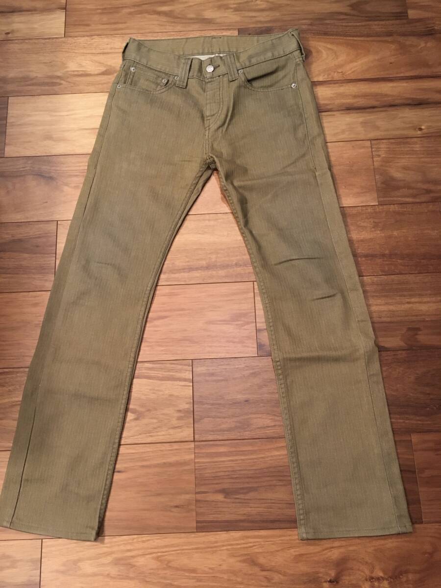 【即決】UNITED ARROWS BLUE LABELカーキ色 パンツ Size S USED美品拍卖