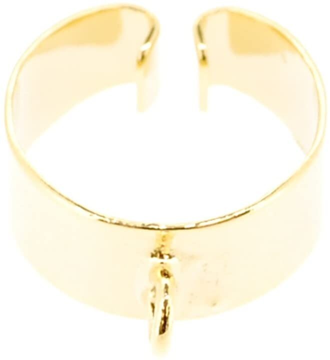 アクセサリパーツ 金具 イヤーカフス カン付きタイプ 5mm 金色 1コ入り拍卖