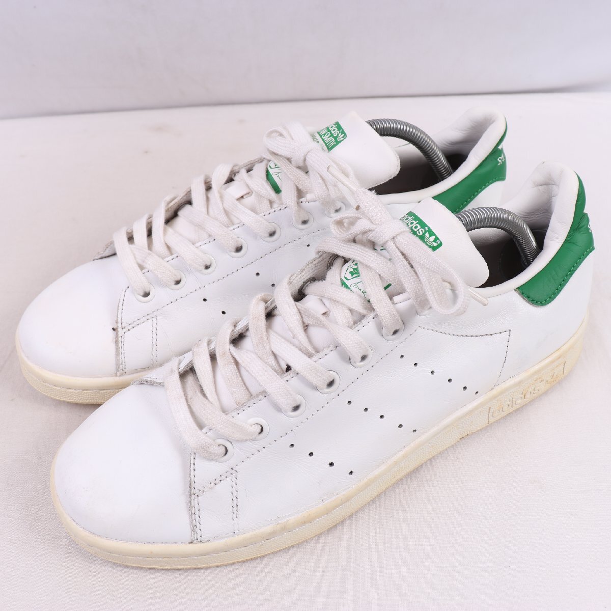 STAN SMITH 27.0cm/adidas スタンスミス アディダス スニーカー 白 ホワイト 緑 中古 古着 メンズ ad6543拍卖
