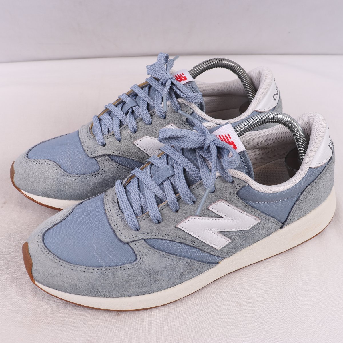 420 ニューバランス 27.0cm/New Balance 水色 ライトブルー 白 中古 古着 スニーカー メンズ yy639拍卖