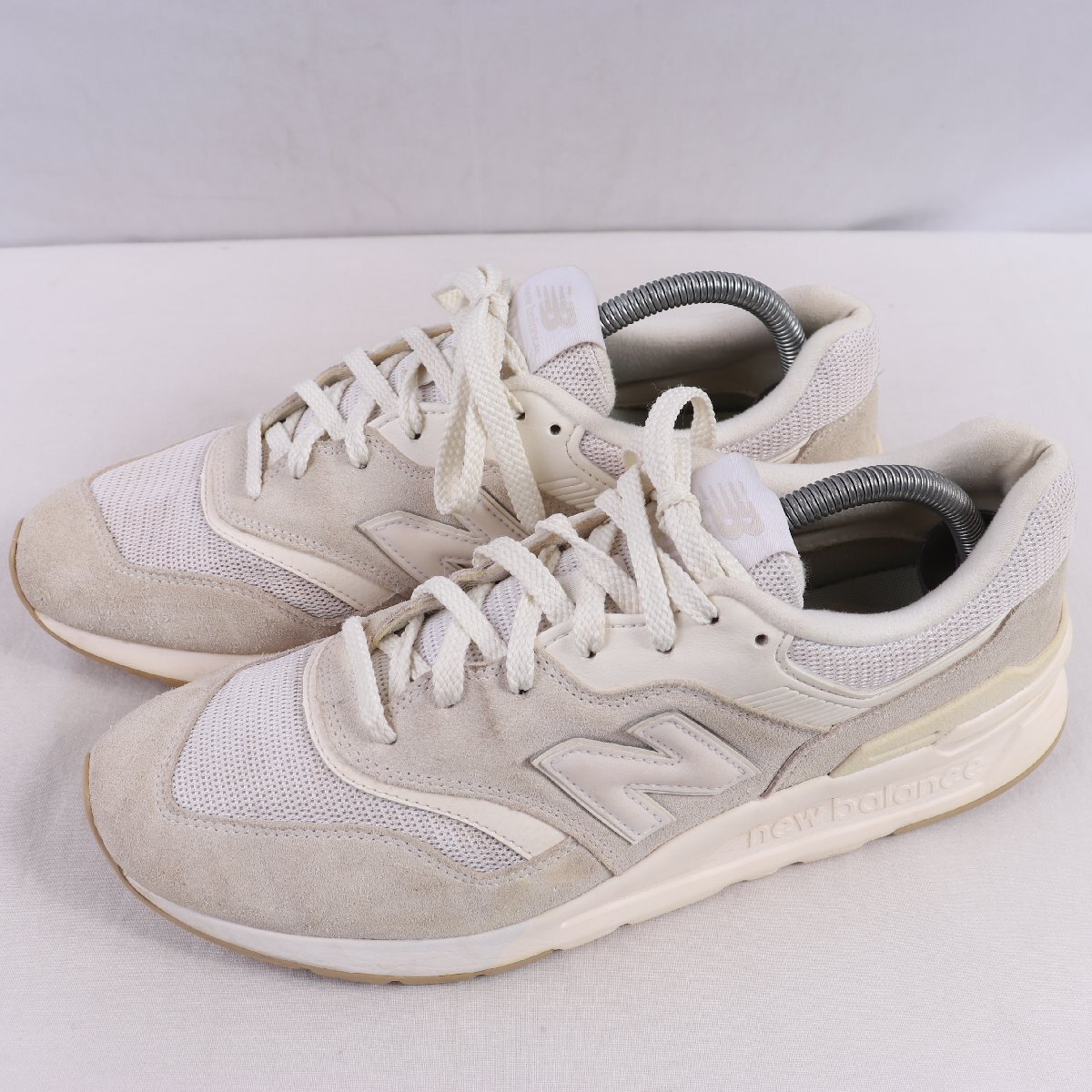 997H ニューバランス 27.5cm/new balance ライトグレー 白 ホワイト 中古 古着 メンズ スニーカー yy6600拍卖