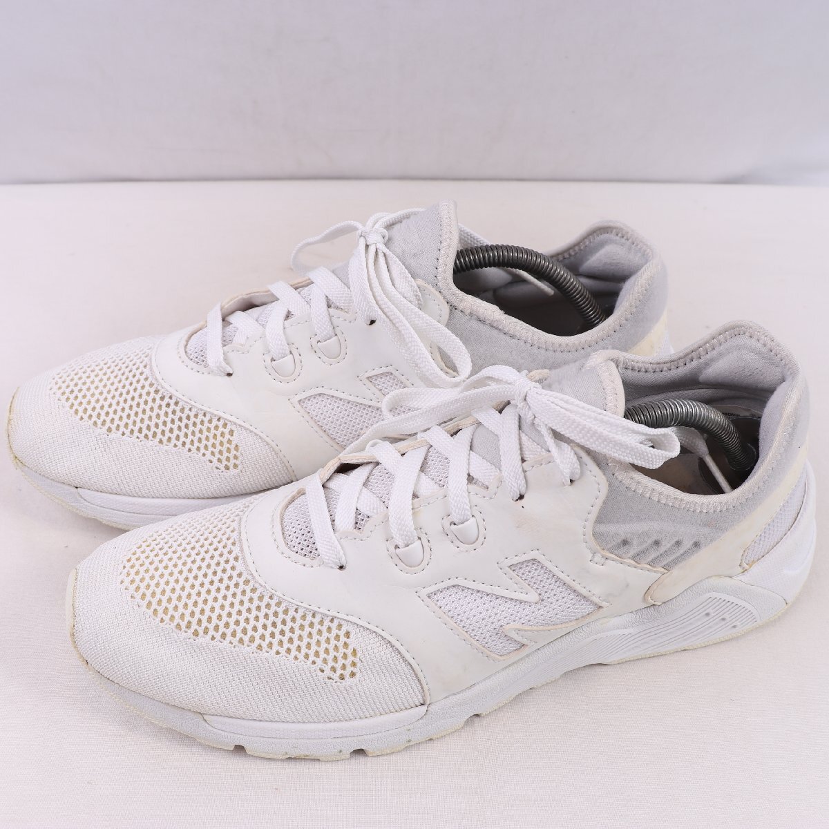 009 ニューバランス 28.0cm/new balance 白 ホワイト オフホワイト 灰 グレー 中古 古着 メンズ スニーカー yy6615拍卖