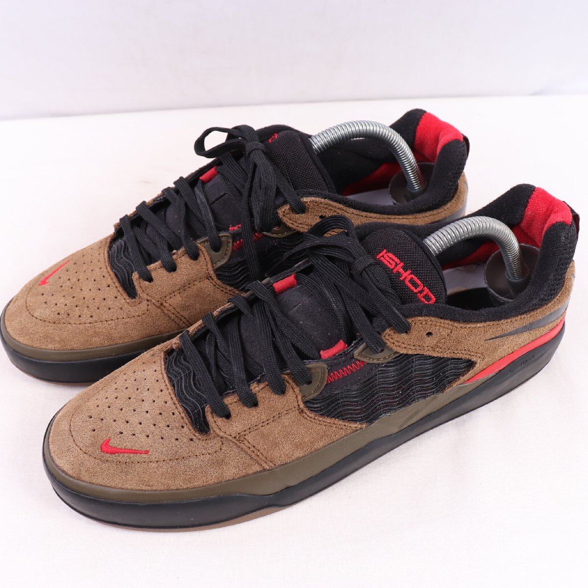 SB ISHOD PRO 26.5cm/NIKE SB アイショッド プロ ナイキ 古着 中古 こげ茶 黒 赤 メンズ スニーカー xx9205拍卖