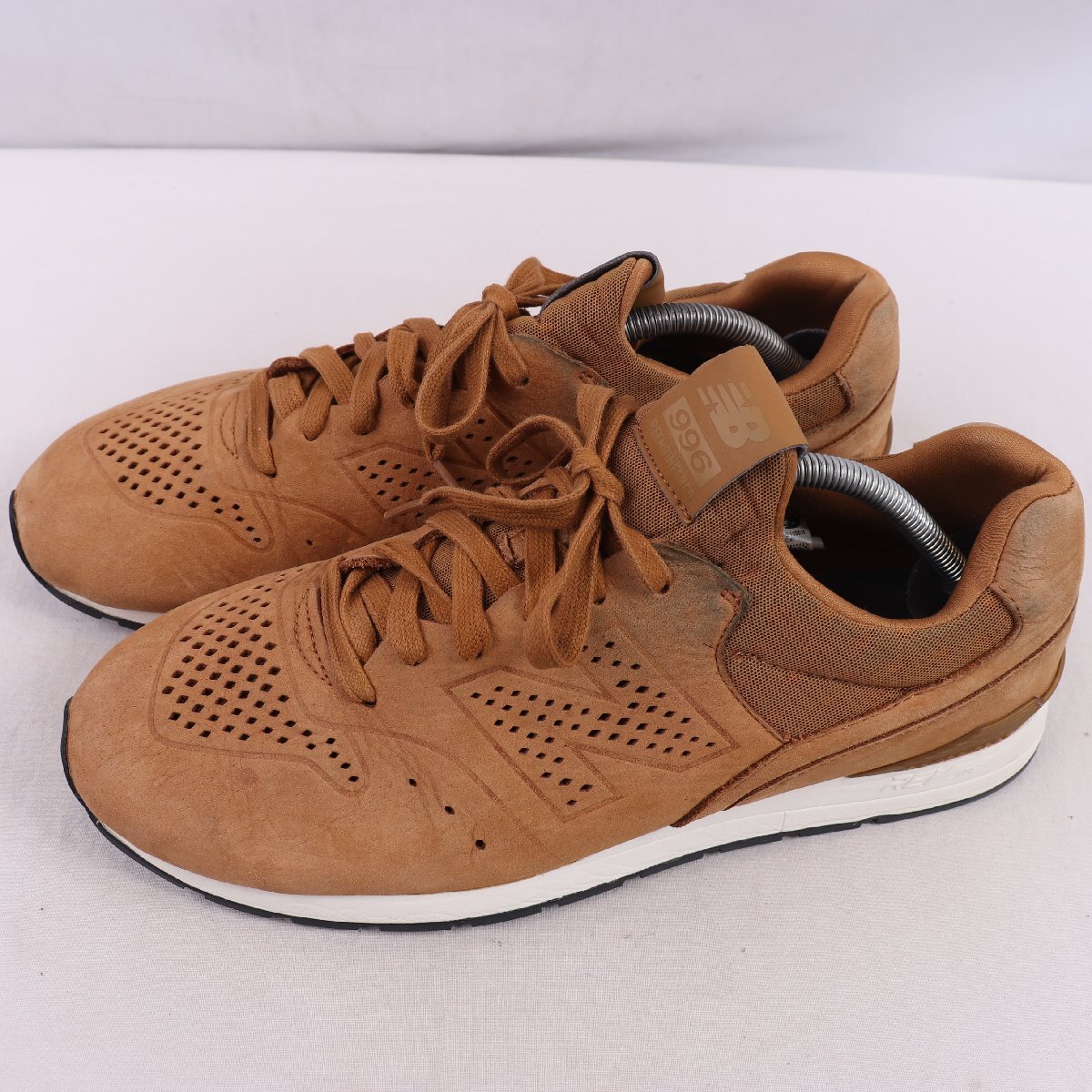 996 ニューバランス 28.0cm/new balance キャメル 茶 ブラウン 白 ホワイト 中古 古着 メンズ スニーカー yy6653拍卖