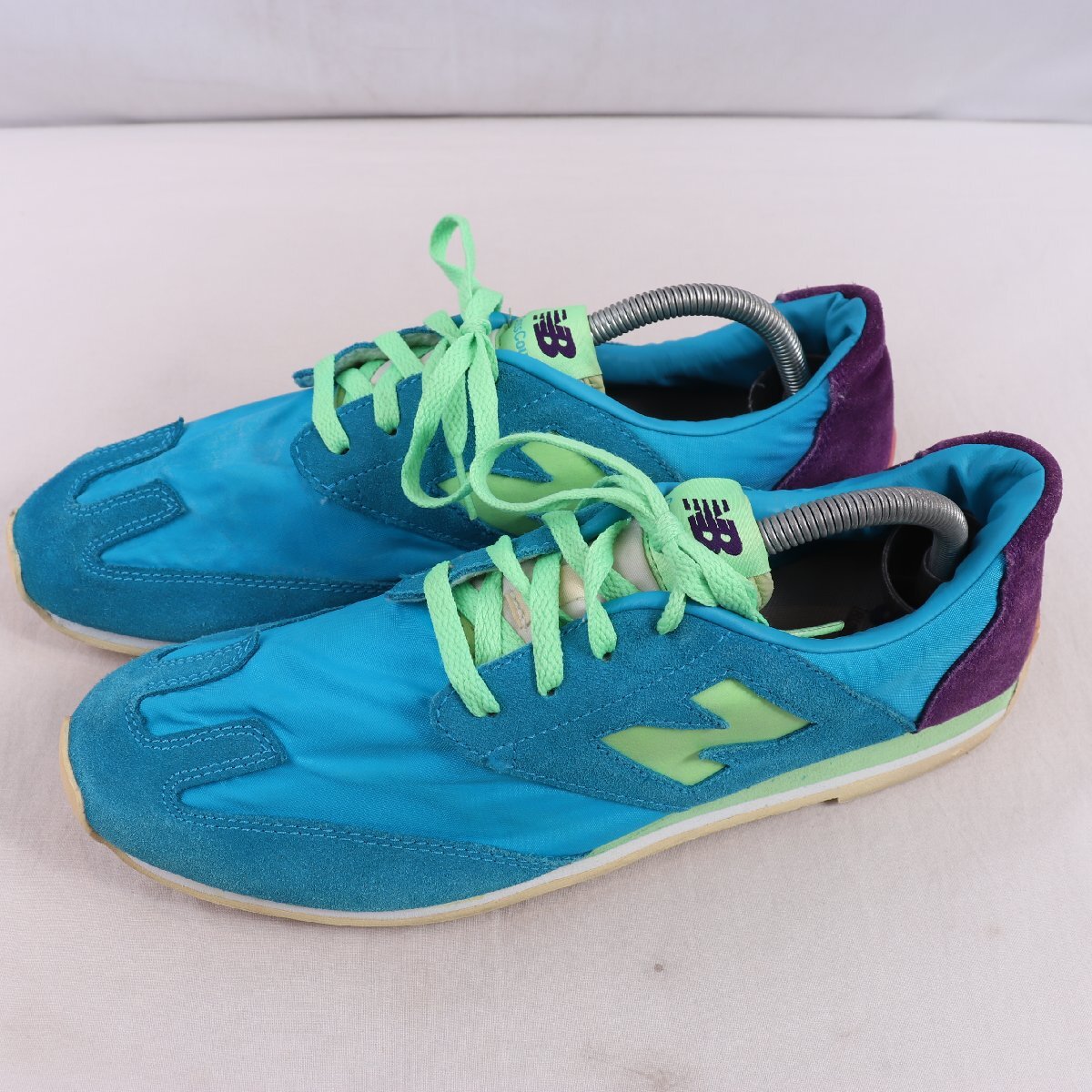 crosscountry ニューバランス 28.0cm /new balance 水色 青 ブルー キミドリ 紫 パープル 中古 古着 スニーカー メンズ yy6673拍卖