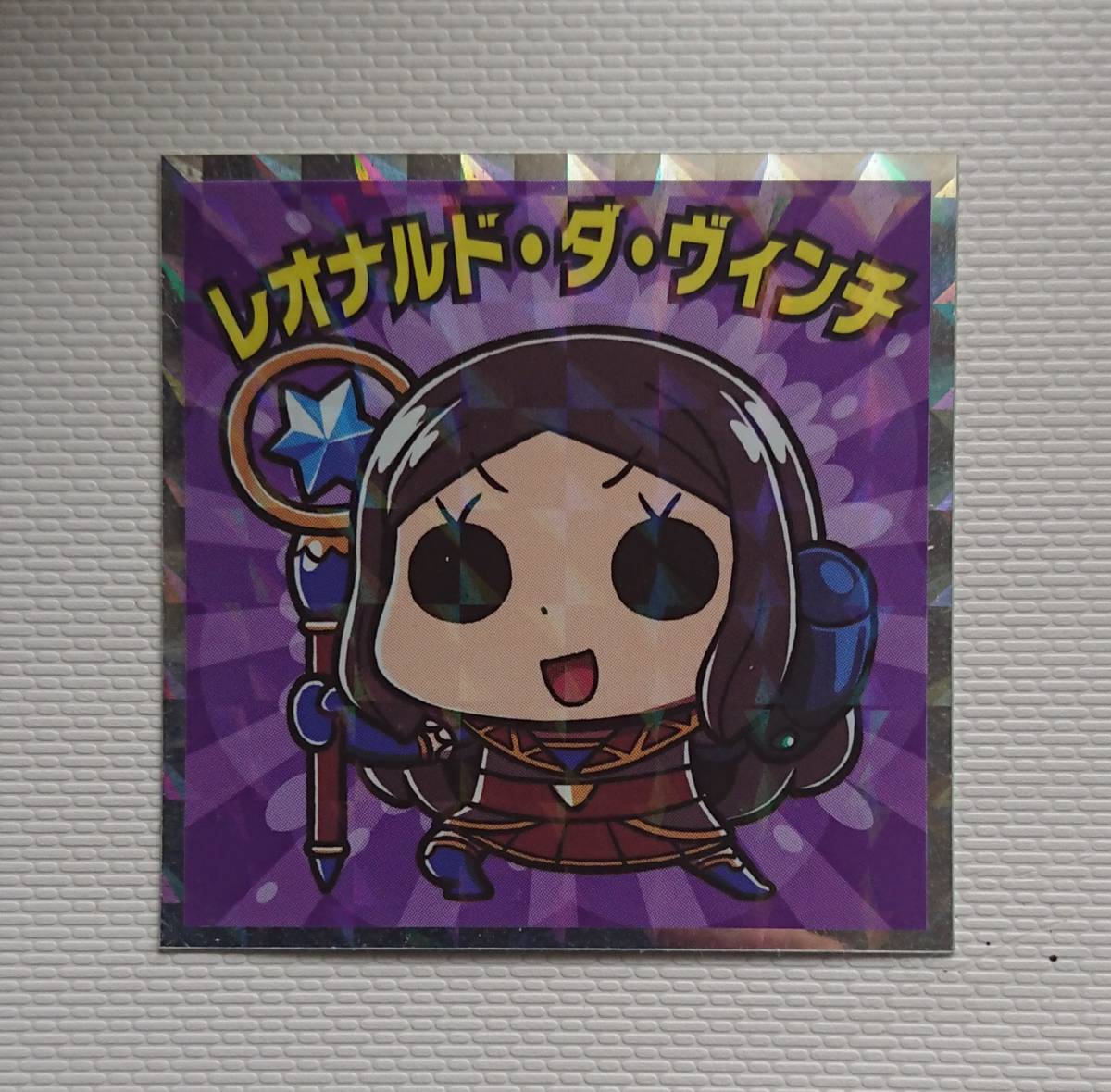 FGOマン NO.04 レオナルド・ダ・ヴィンチ Fate / Grand Order ビックリマン シール FGOマンチョコ FGO ローソン 限定拍卖