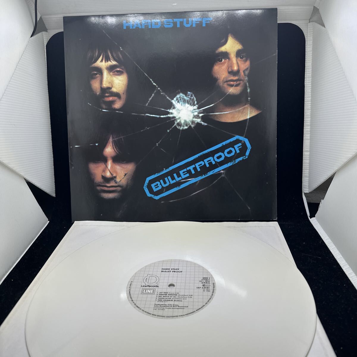 希少独盤ホワイトヴァイナルLP!! HARD STUFF ハードスタッフ BULLET PROOF バレットプルーフ LILP 4.00381 レコード 洋楽 ハードロック HR拍卖