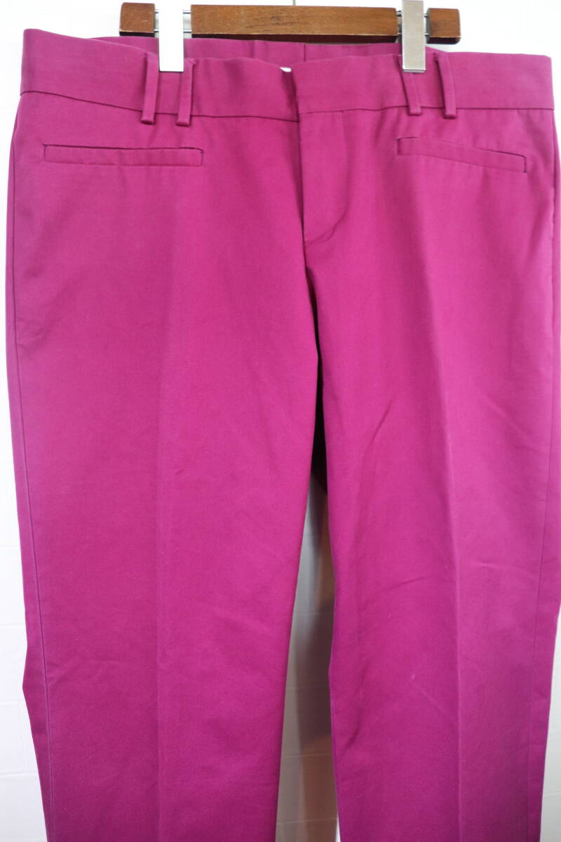 即決 即決 GUCCI グッチ Tom Ford トムフォード期 2000年代初頭 Archive コットントラウザーズパンツ スラックス スーツパンツ メンズ52 紫拍卖