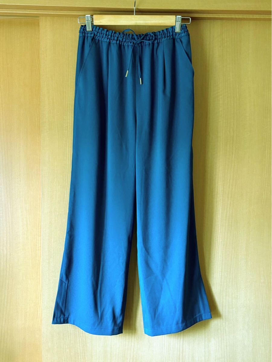 【美品】LEPSIM レプシム★オハナカオリツキ★スリットパンツ★ブルーグリーン★M【USED】拍卖