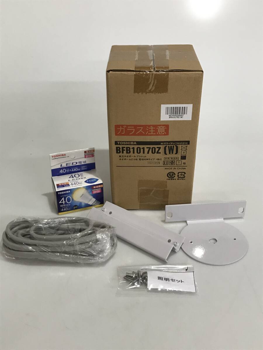 HG8464 TOSHIBA ネオボールブラケット アウトドアライト 防雨・防湿形 電球40W BFB10170Z(W)拍卖