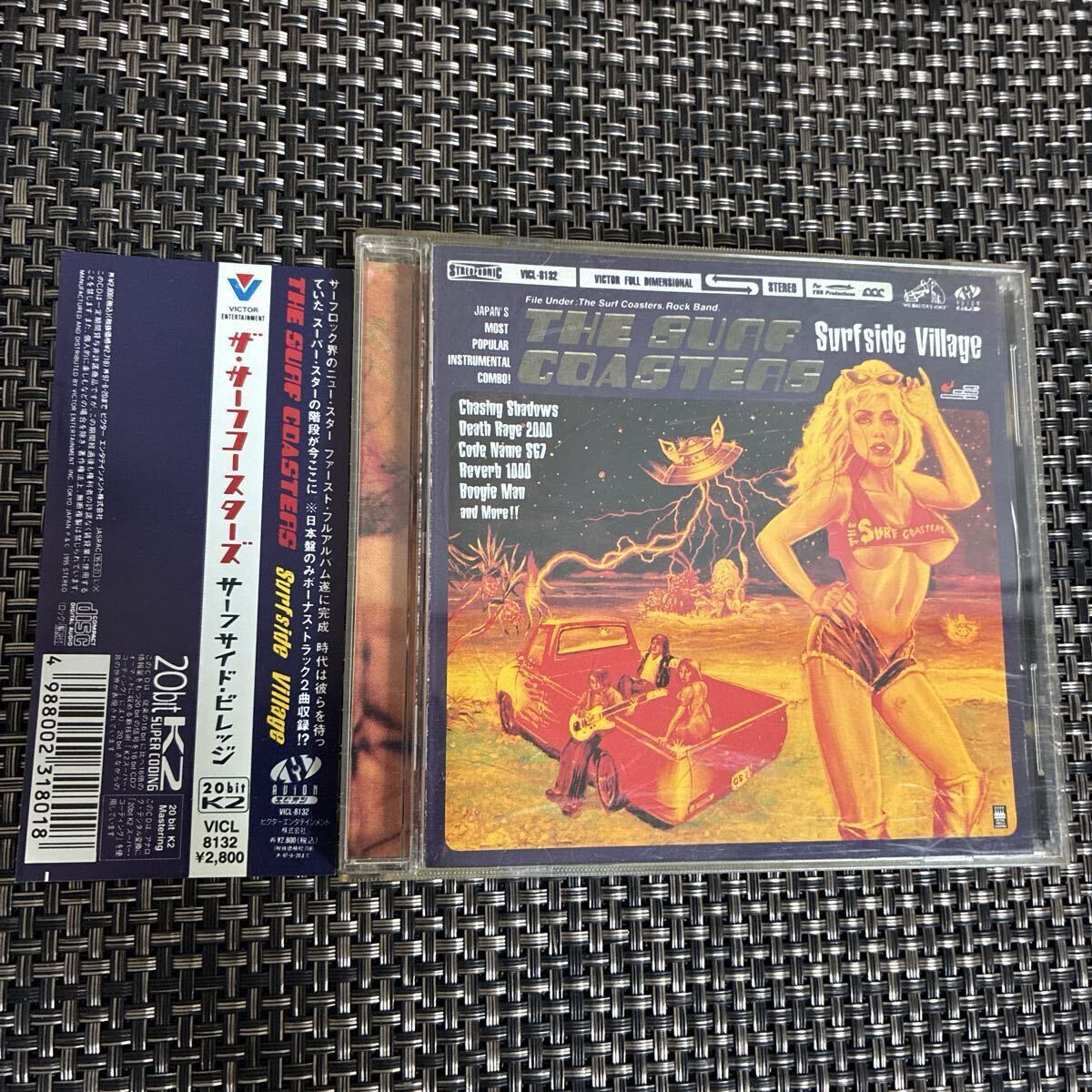 送料無料/国内盤 帯付 CD/20bit K2/ザ・サーフコースターズ/サーフサイド・ビレッジ/エレキギター/ハガキ付拍卖
