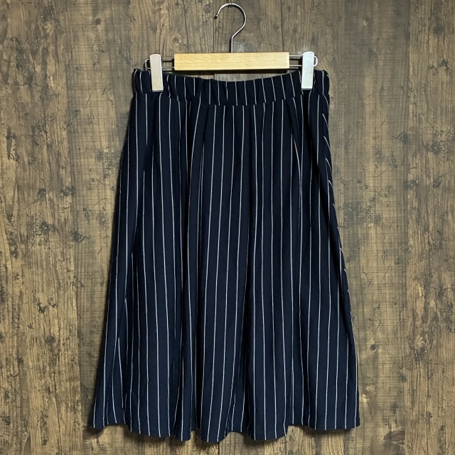 C2◇URBAN RESEARCH | アーバンリサーチ リバーシブルスカート ネイビー×ホワイト レディース ONEサイズ 中古品拍卖
