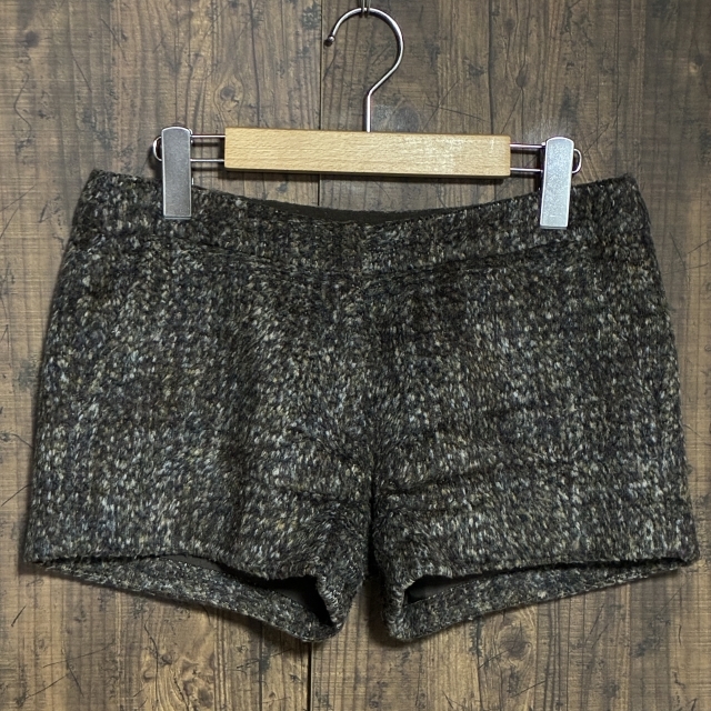 C4◇LE CIEL BLEU | ルシェルブルー ツイード ショートパンツ ブラック×グレー×ブラウン レディース 40サイズ 中古品拍卖