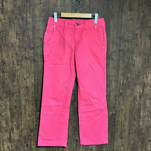 C5◇Americana | アメリカーナ コットンパンツ ピンク レディース 29サイズ 中古品拍卖