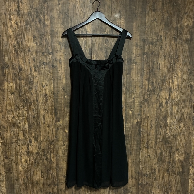 C5◇ENCHANTEMENT...? | アンシャントマン ノースリーブワンピース ブラック レディース 38サイズ 中古品拍卖