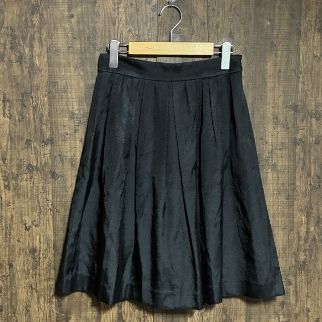 C5◇UNITED ARROWS | ユナイテッドアローズ フレアスカート ブラック レディース 38サイズ 中古品拍卖