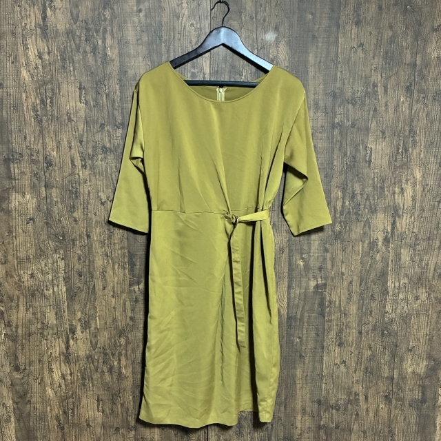 C11◇Stola | ストラ ワンピース マスタードカーキ レディース 38サイズ 中古品拍卖