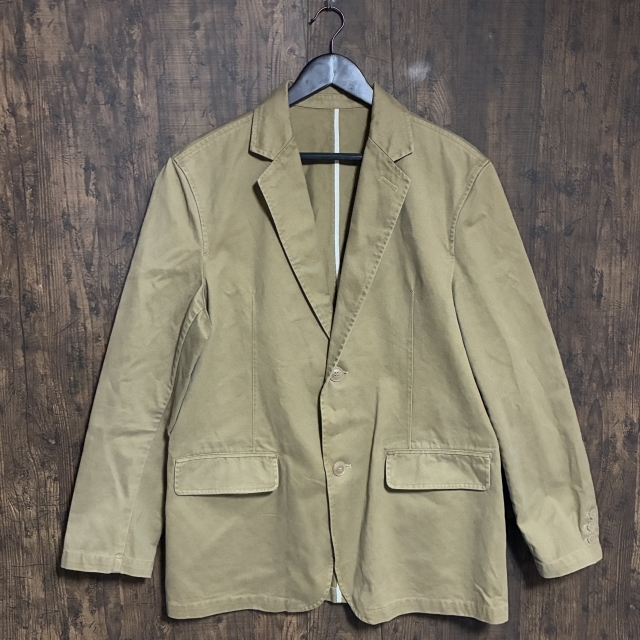 C22◇PERSON'S JEANS | パーソンズジーンズ テーラードジャケット ベージュ系 メンズ Lサイズ 中古品拍卖