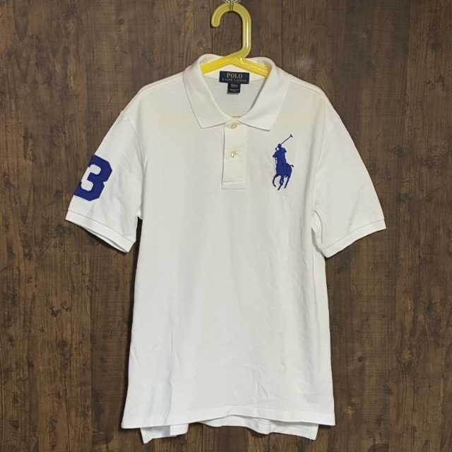 C24◇POLO RALPH LAUREN | ポロ ラルフローレン ポロシャツ ホワイト系 キッズ 150サイズ 中古品拍卖