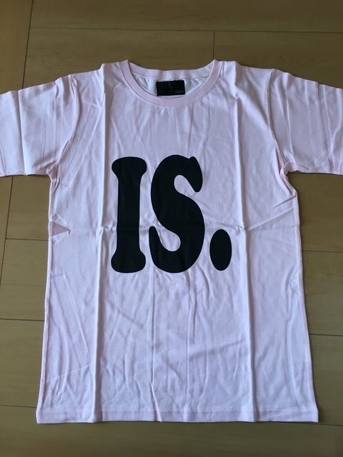 セール ★ オリジナルブランド IS ロゴ Tシャツ ピンク 新品未使用 Mサイズ拍卖