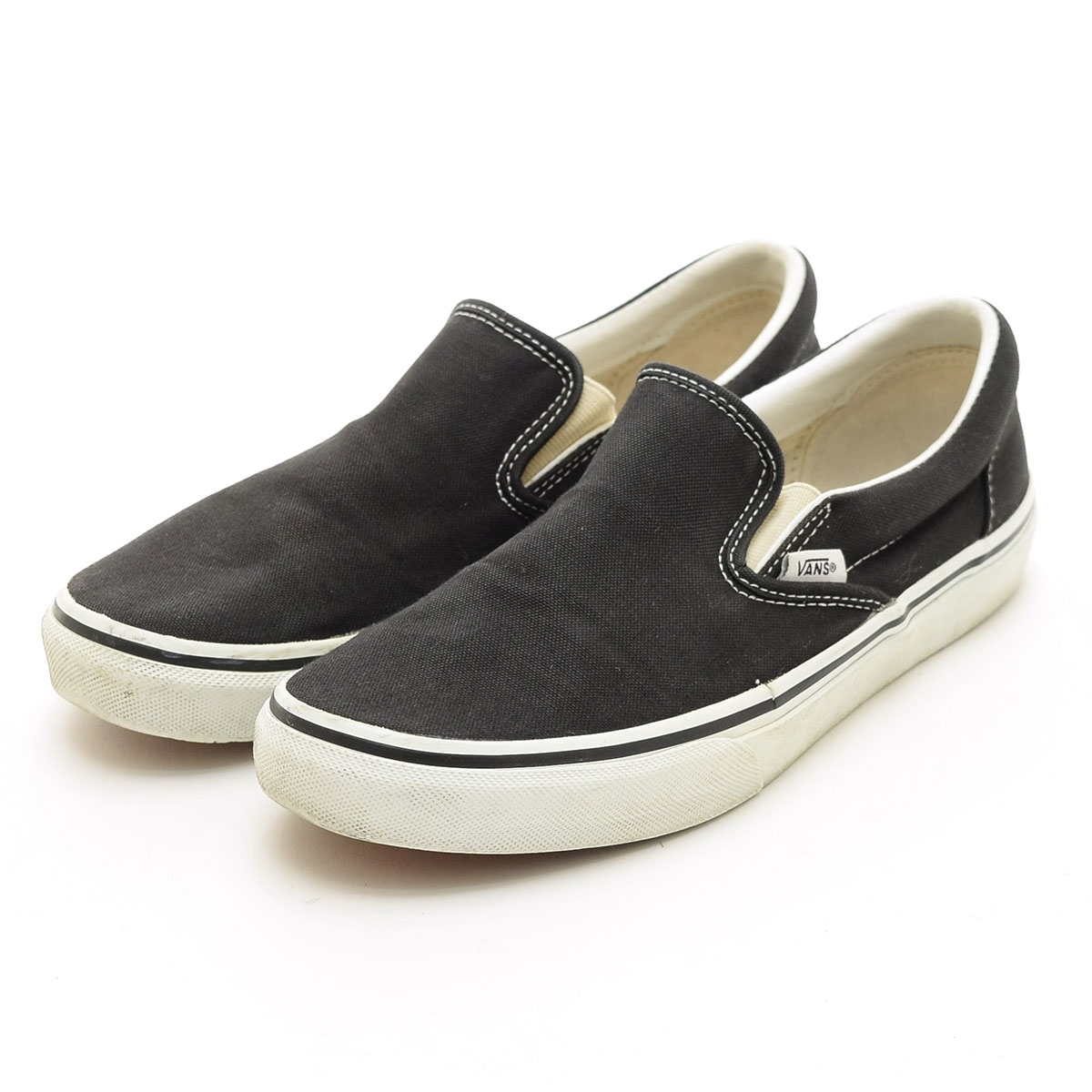 〇559603 VANS バンズ ヴァンズ ○スニーカー SLIP-ON サイズ26.5cm メンズ ブラック拍卖