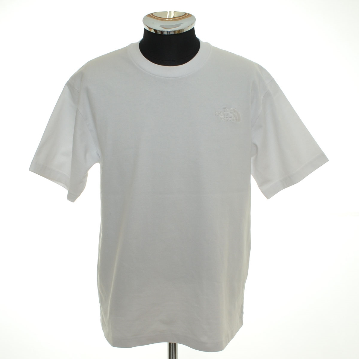 ●551338 THE NORTH FACE ノースフェイス ●Tシャツ 半袖 ワンポイントロゴTシャツ NT32039 サイズM メンズ ホワイト拍卖