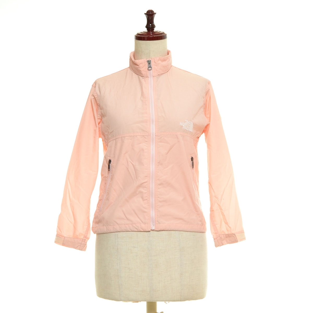◆555539 THE NORTH FACE ●シェルジャケット マウンテンパーカ コンパクトジャケット NPJ21810 サイズ130 キッズ 子ども ジュニア ピンク拍卖