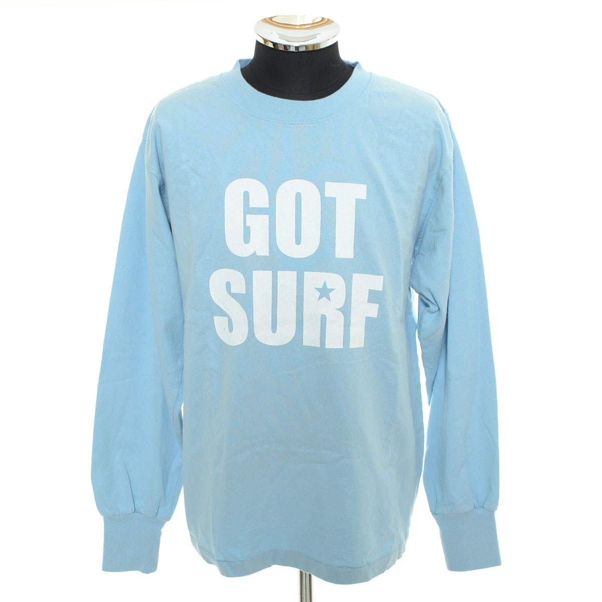 ●559212 未使用品 TMT ティエームティー ●長袖 Tシャツ GOT SURF サイズM メンズ 日本製 ライトブルー拍卖