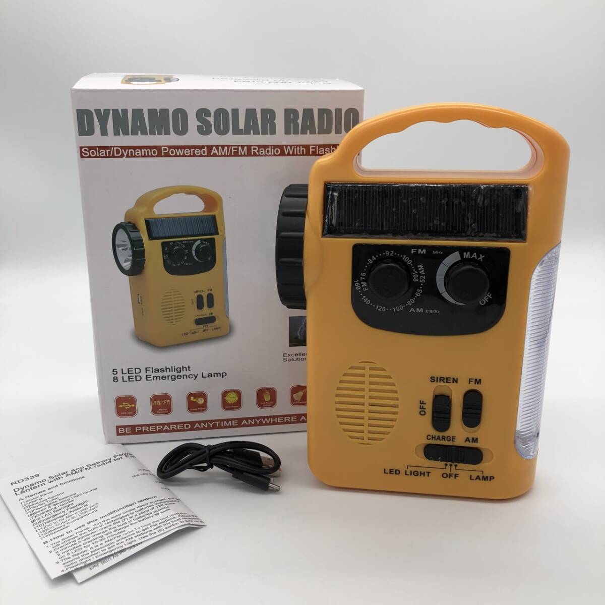 tt16095 DYNAMO SOLAR RADIO HGA0200H 災害グッズ 防災グッズ 災害対策 通電確認済み拍卖