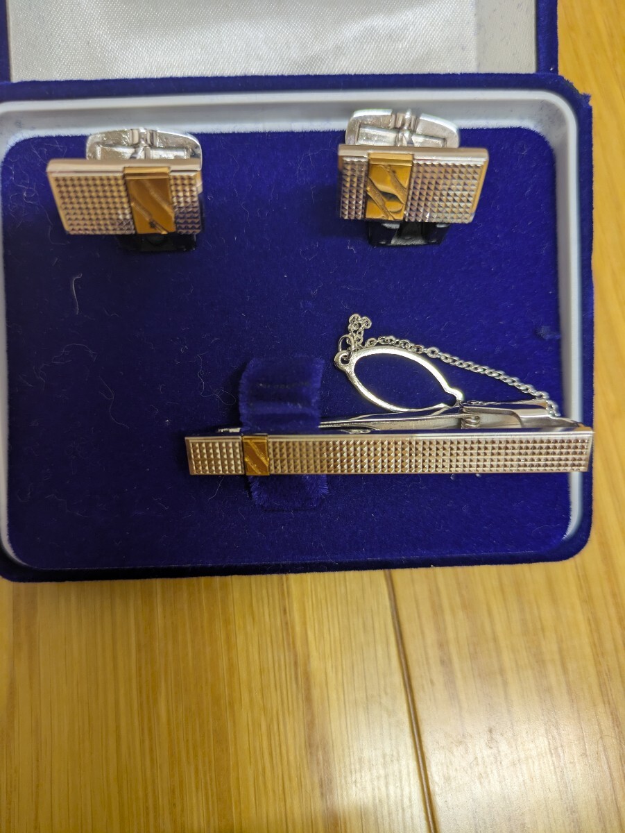 ネクタイピン カフス カフスボタン タイピン セット SILVER シルバー アクセサリー拍卖