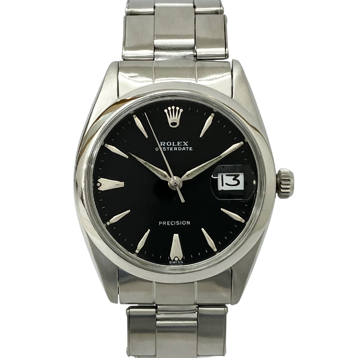【中古】ロレックス Rolex 6694 オイスターデイト プレシジョン ブラック ミラーダイヤル 1960年代製拍卖